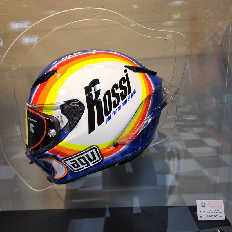 AGV 한정판 헬멧 피스타 GP RR 로시 윈터 테스트 2020